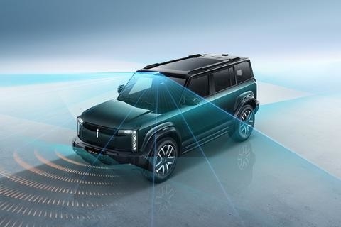 150 किमी/घंटा बाएं स्टीयरिंग चेरी इलेक्ट्रिक कार iCAR 03 आरामदायक सवारी अनुभव के साथ