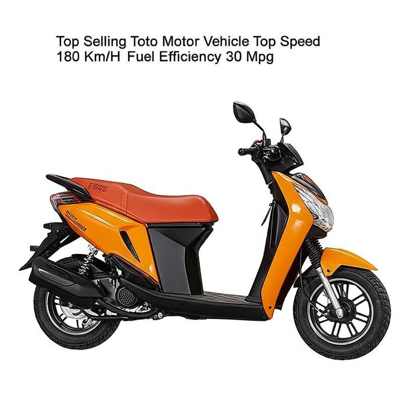 Top Selling Toto Motor Vehicle Top Speed 180 Km/H Fuel Efficiency 30 Mpg